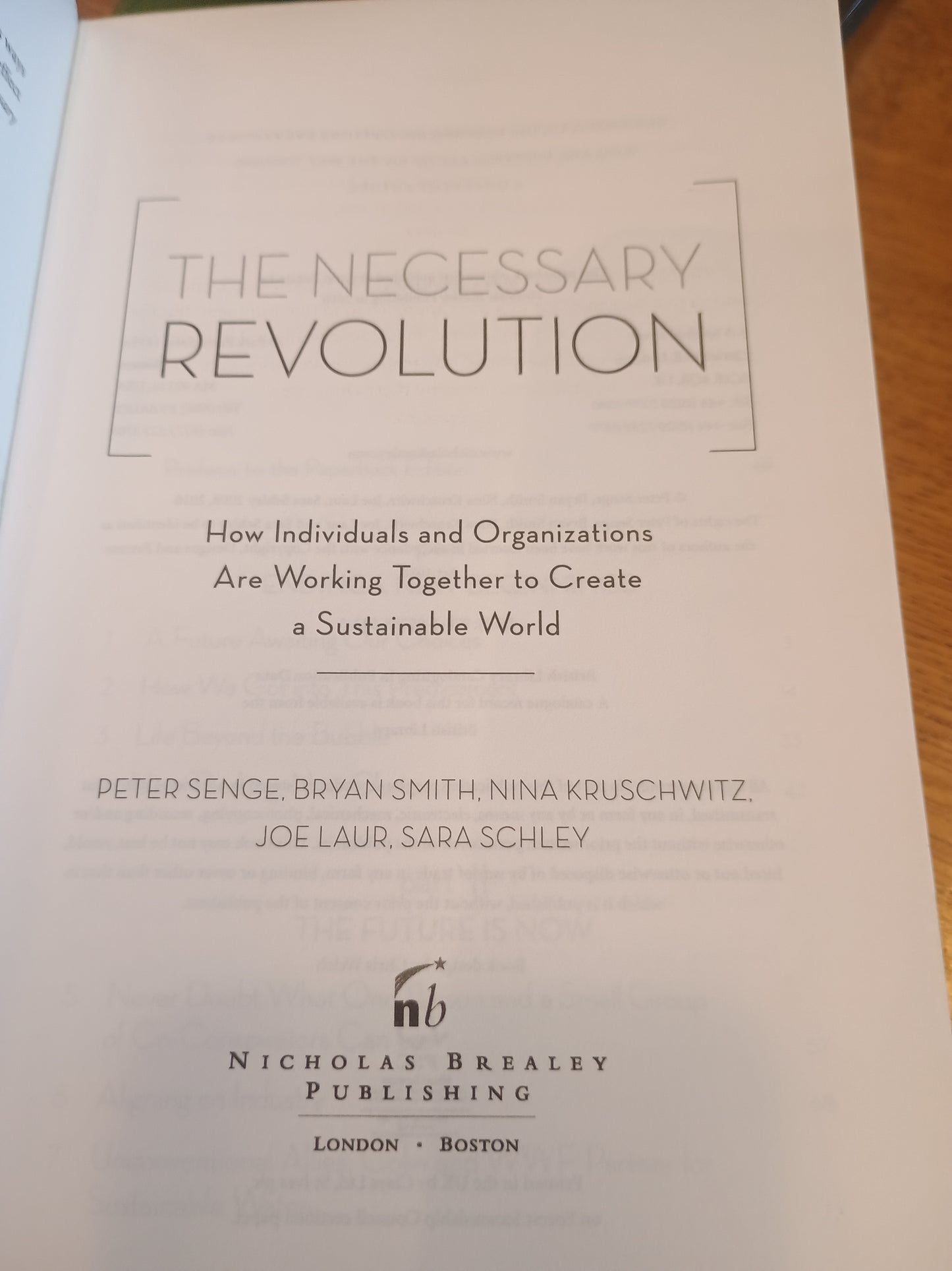 The Necessary Revolution, Peter Senge