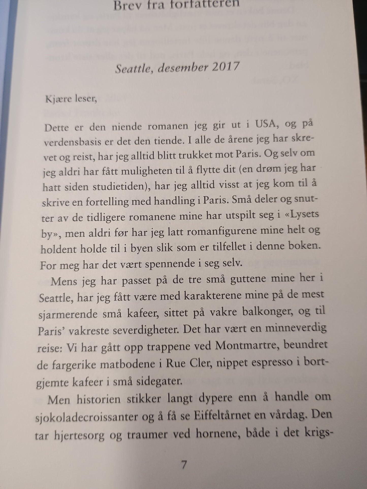 Alle blomstene i Paris, Sarah Jio