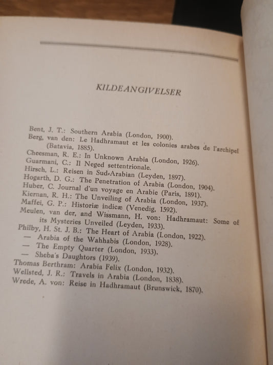 Det hemmelighetsfulle Arabia, Georg Wasmuth Sejersted