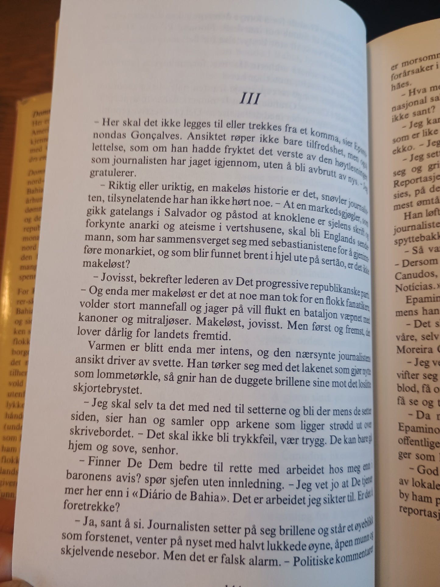Dommedagskrigen, Mario Vargas Llosa