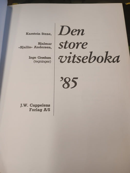 Den store Vitseboka 85, K. Stene, Hjallis, I. Grødum