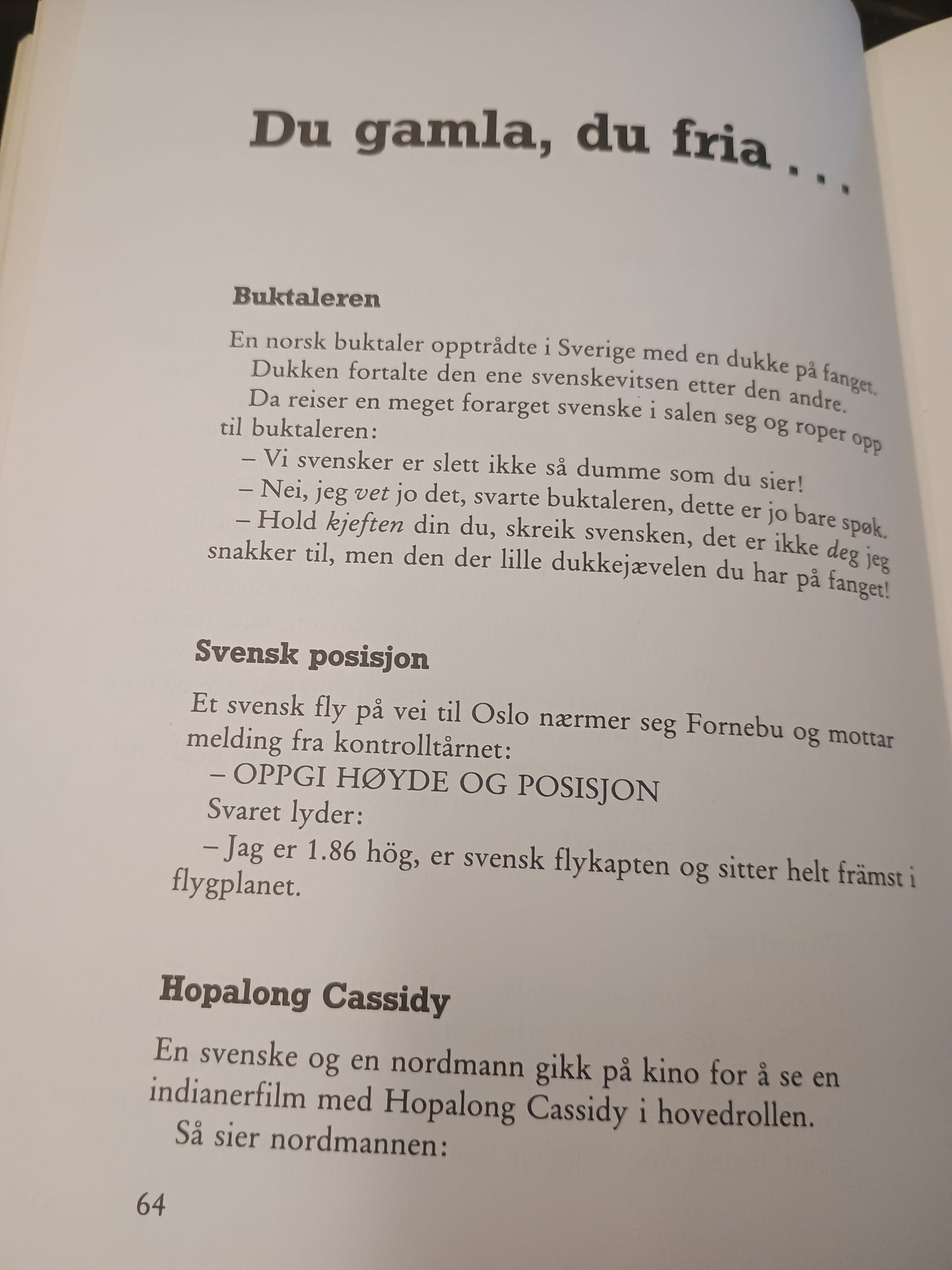 Den store Vitseboka 85, K. Stene, Hjallis, I. Grødum