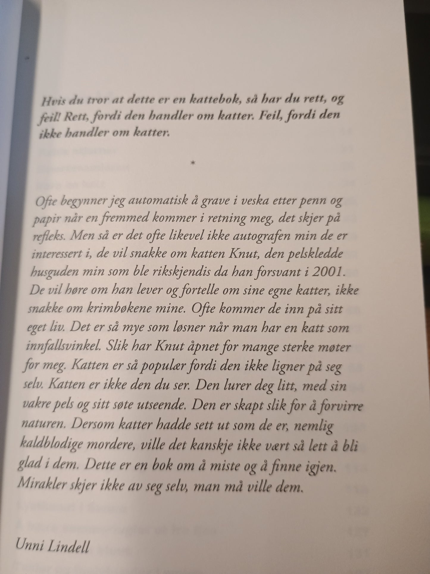 Knut Nobody’s Baby, Unni Lindell