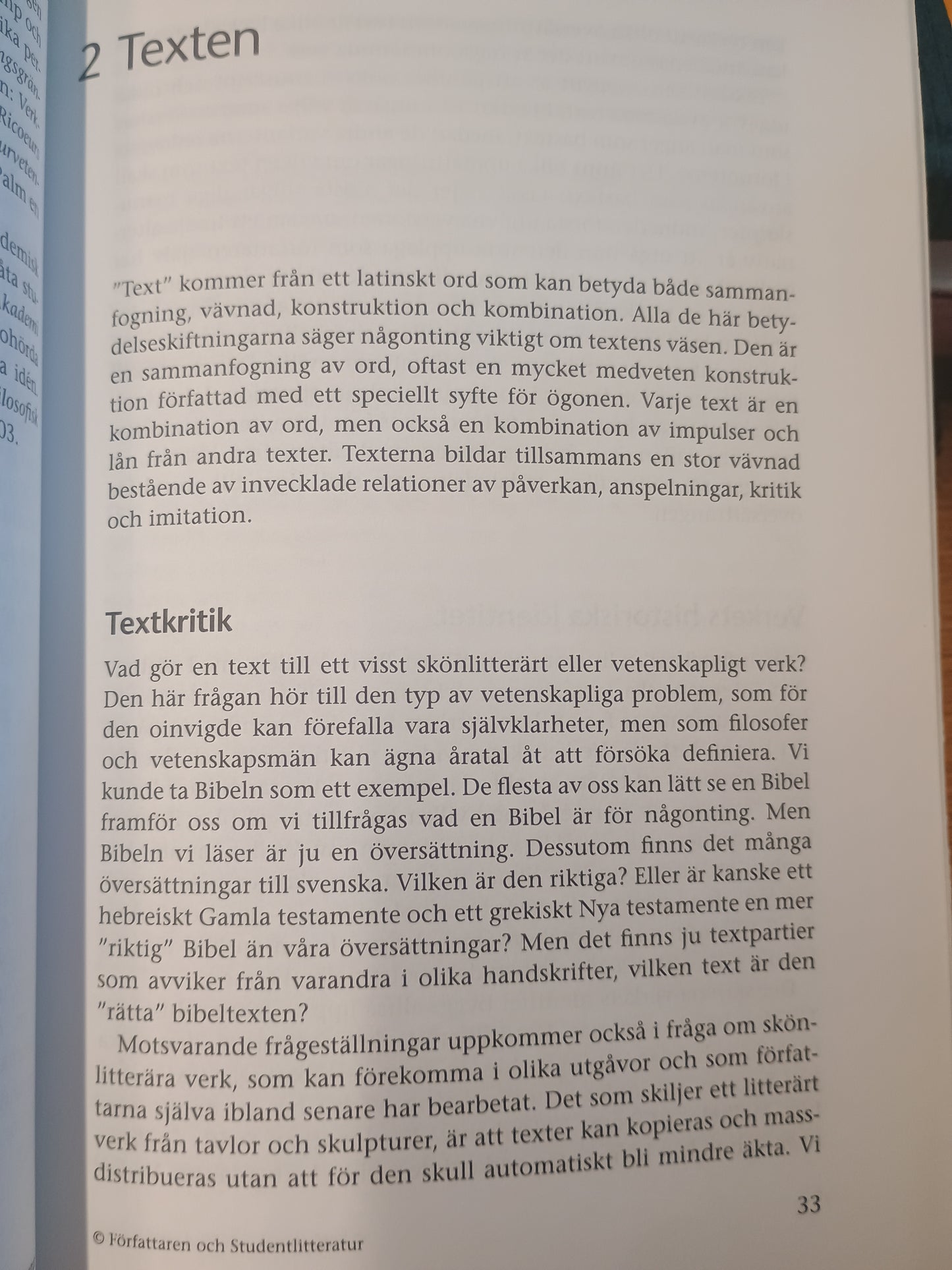 Den skapande läsaren, hermeneutikk och tolkningskompetens, Björn Vikström