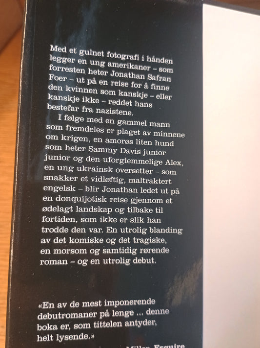 Alt blir klart og tydelig, Jonathan Safran Foer