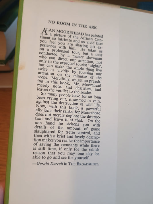 No Room in the Ark, Alan Moorhead