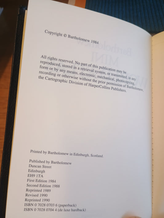 Mini Atlas World, Bartholomew