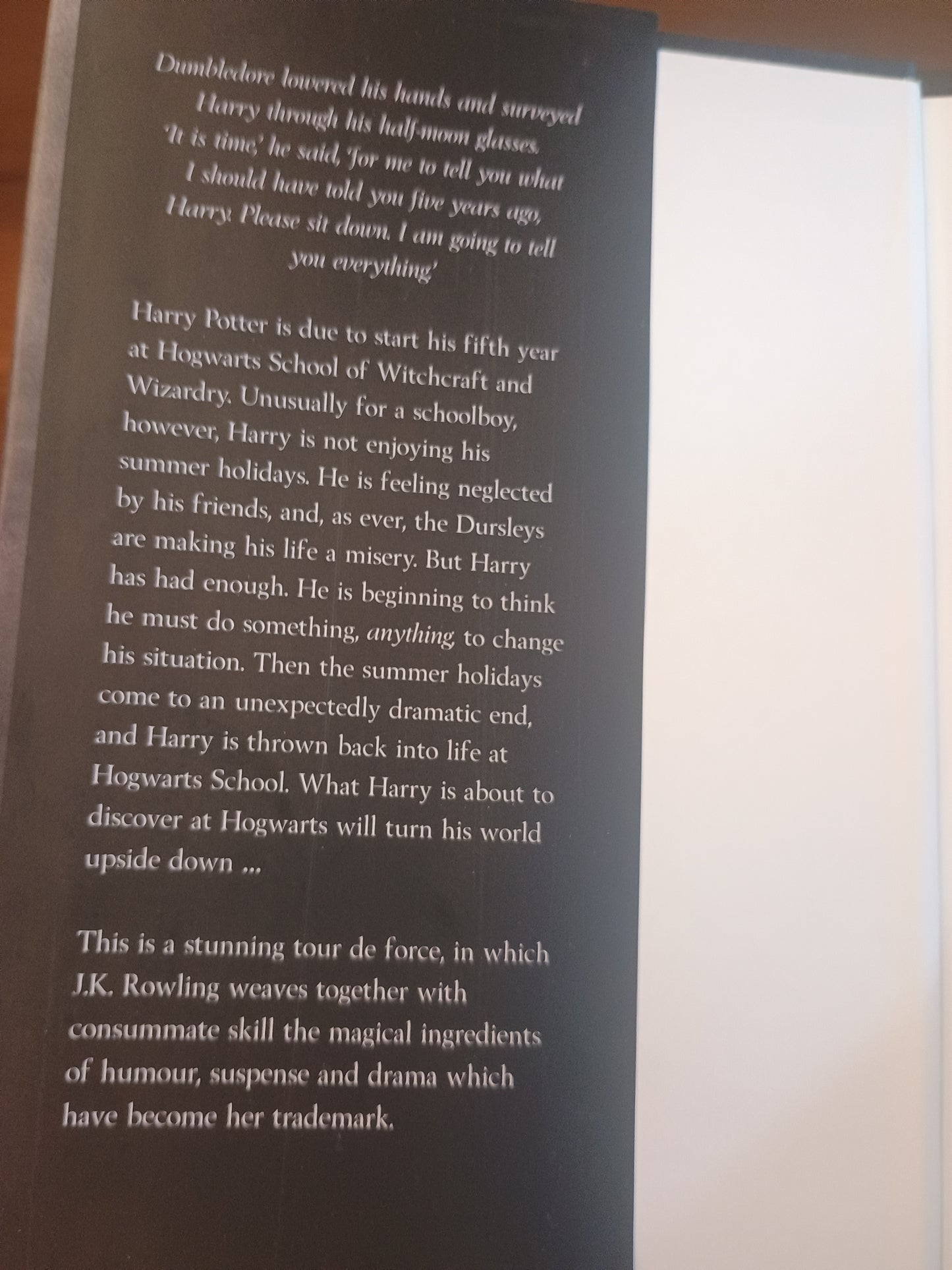 Harry Potter and the order of the Phoenix, J. K. Rowling