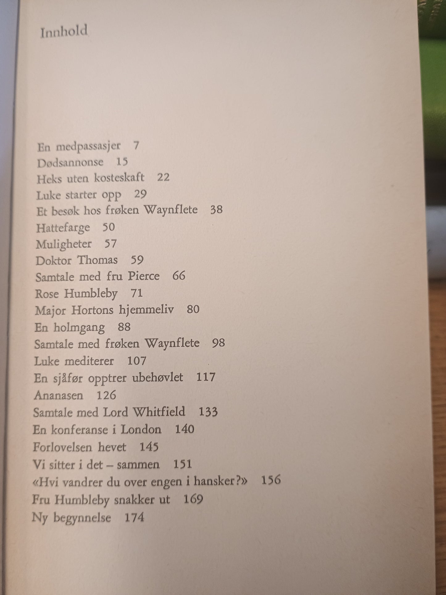 Mord er ingen sak, Agatha Christie