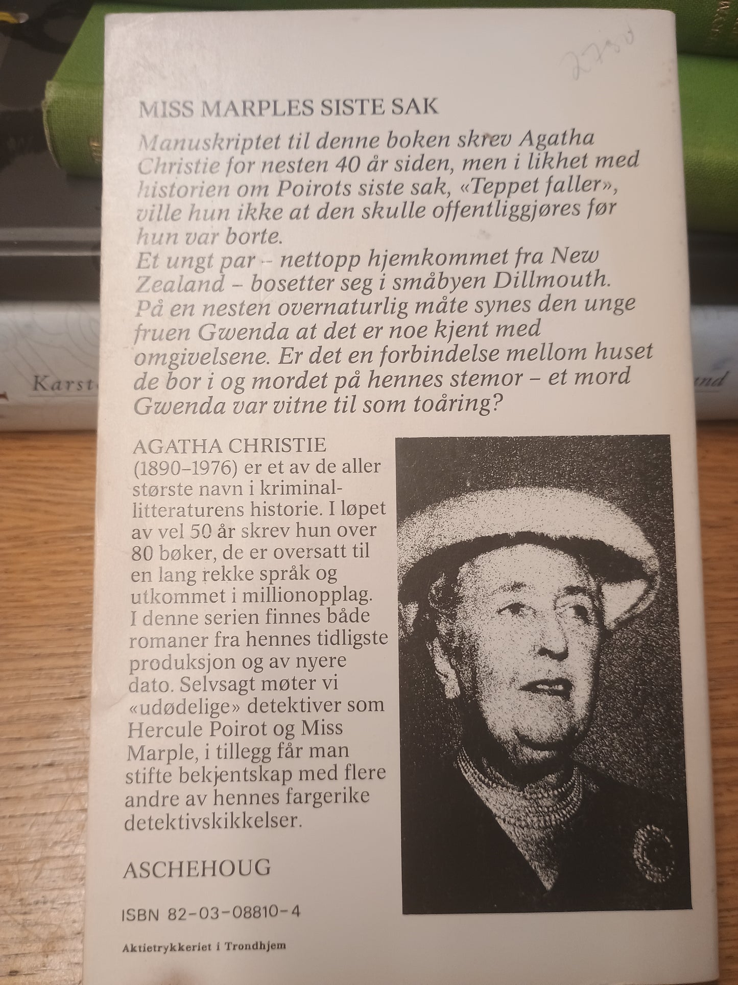 Miss Marples siste sak, Agatha Christie
