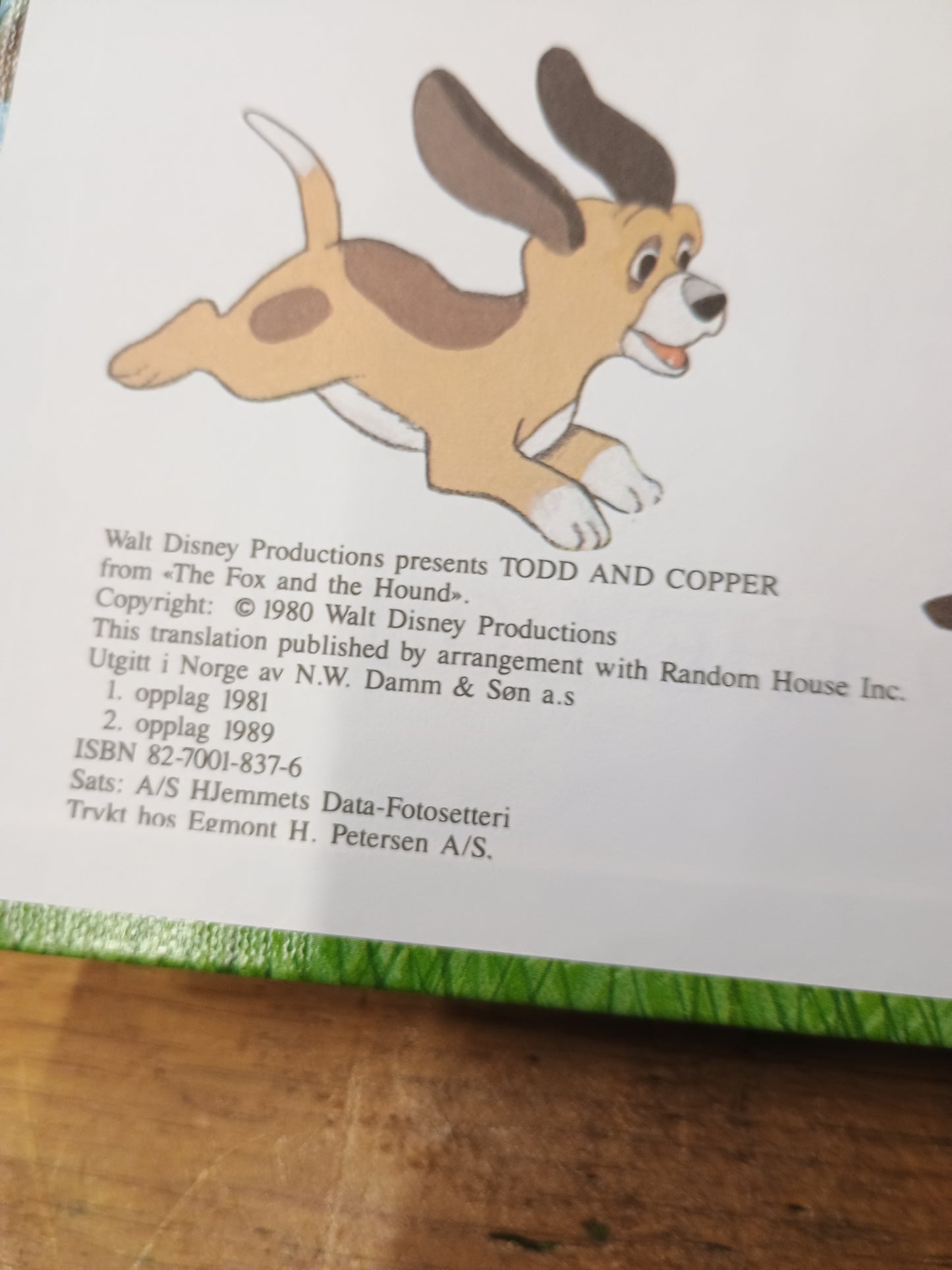 Todd og Copper, Walt Disney
