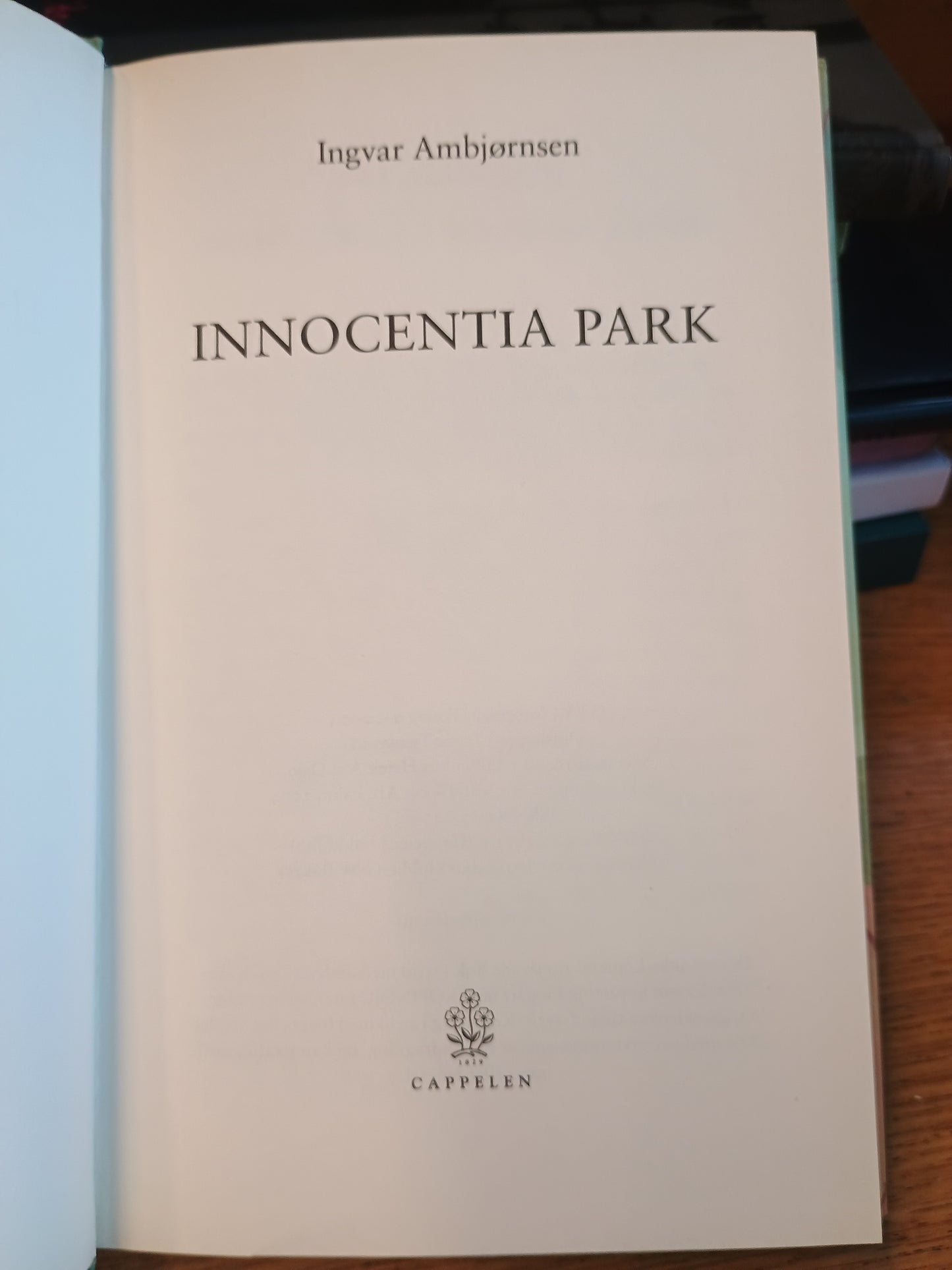 Innocentia Park, Ingvar Ambjørnsen