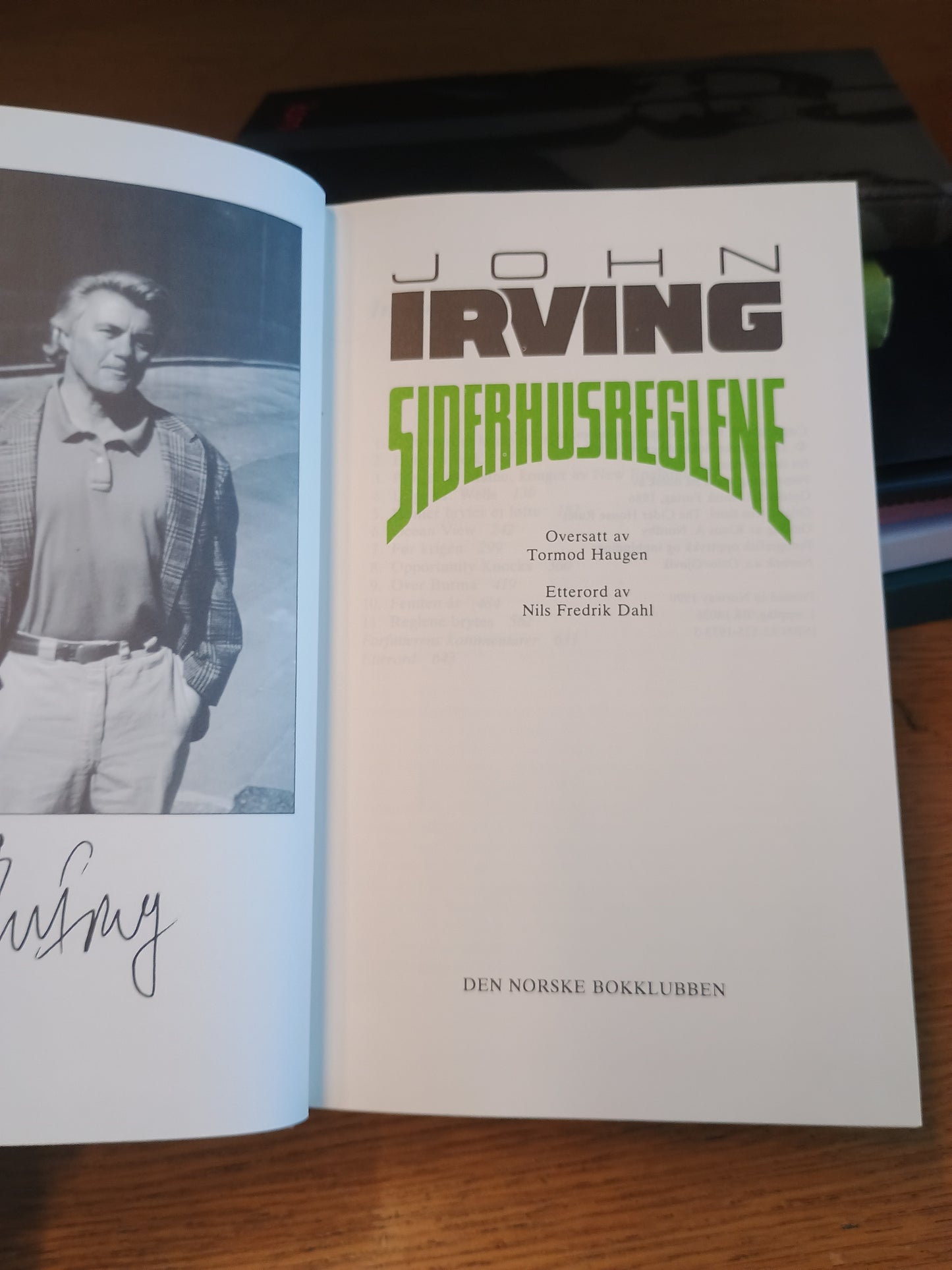 Siderhusreglene, John Irving