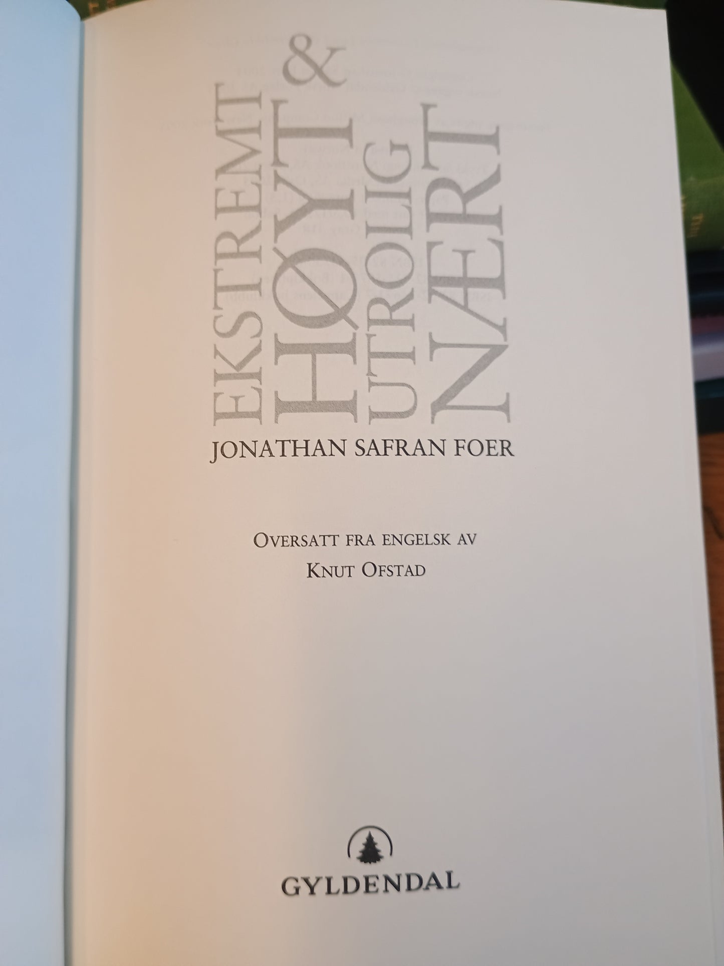 Ekstremt høyt & utrolig nært, Jonathan Safran Foer