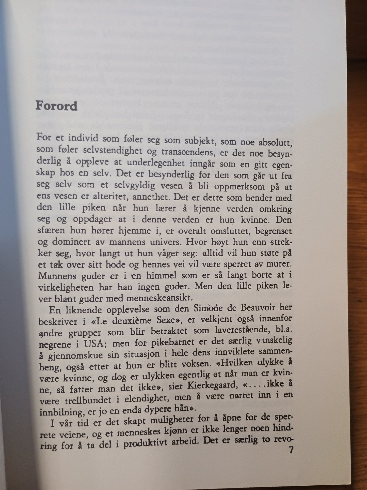 Det annet kjønn, Simone de Beauvoir
