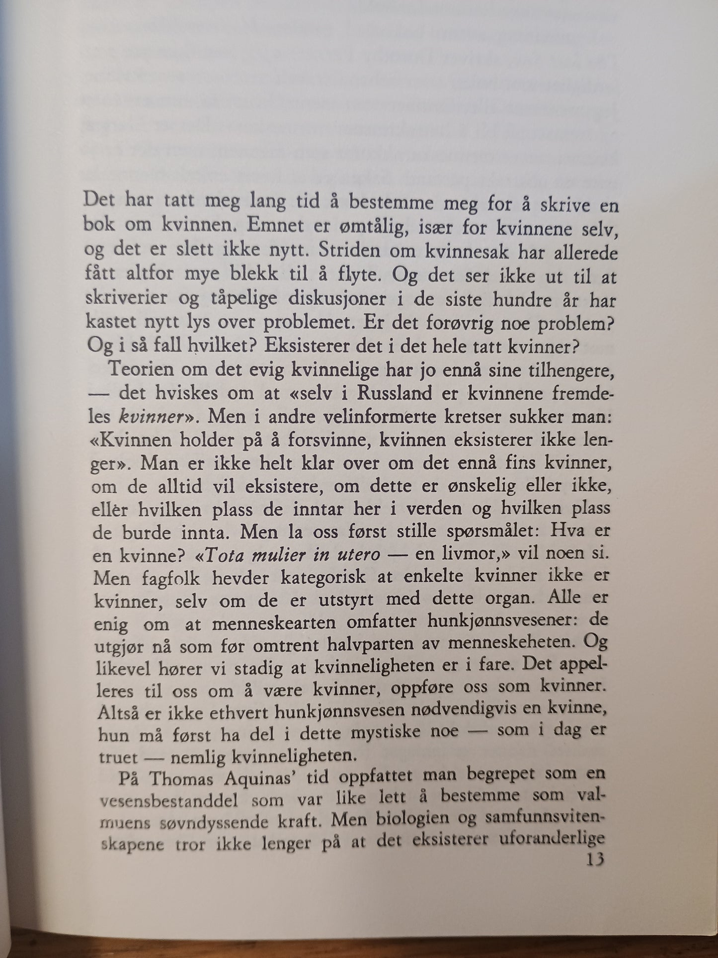 Det annet kjønn, Simone de Beauvoir