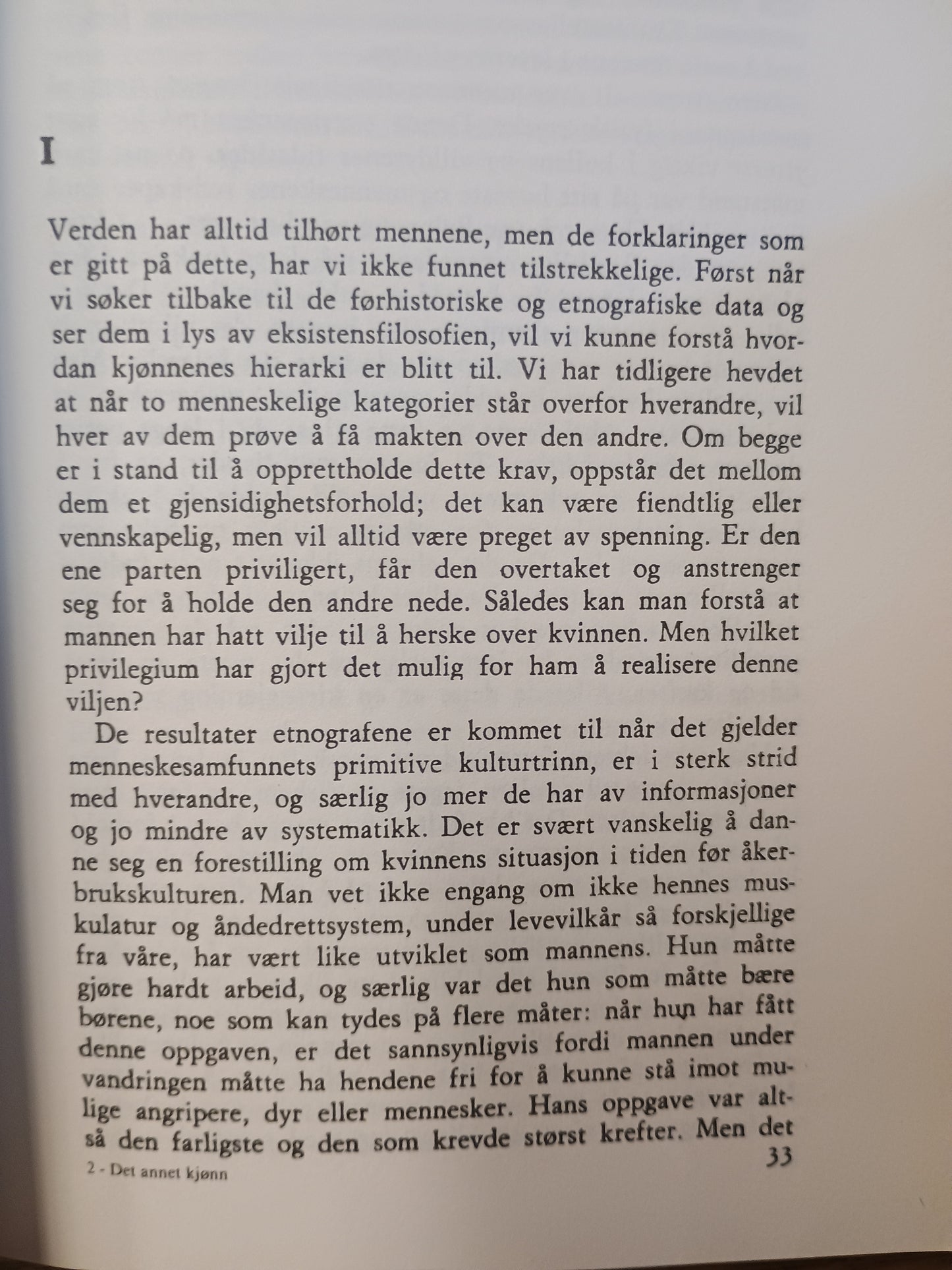 Det annet kjønn, Simone de Beauvoir