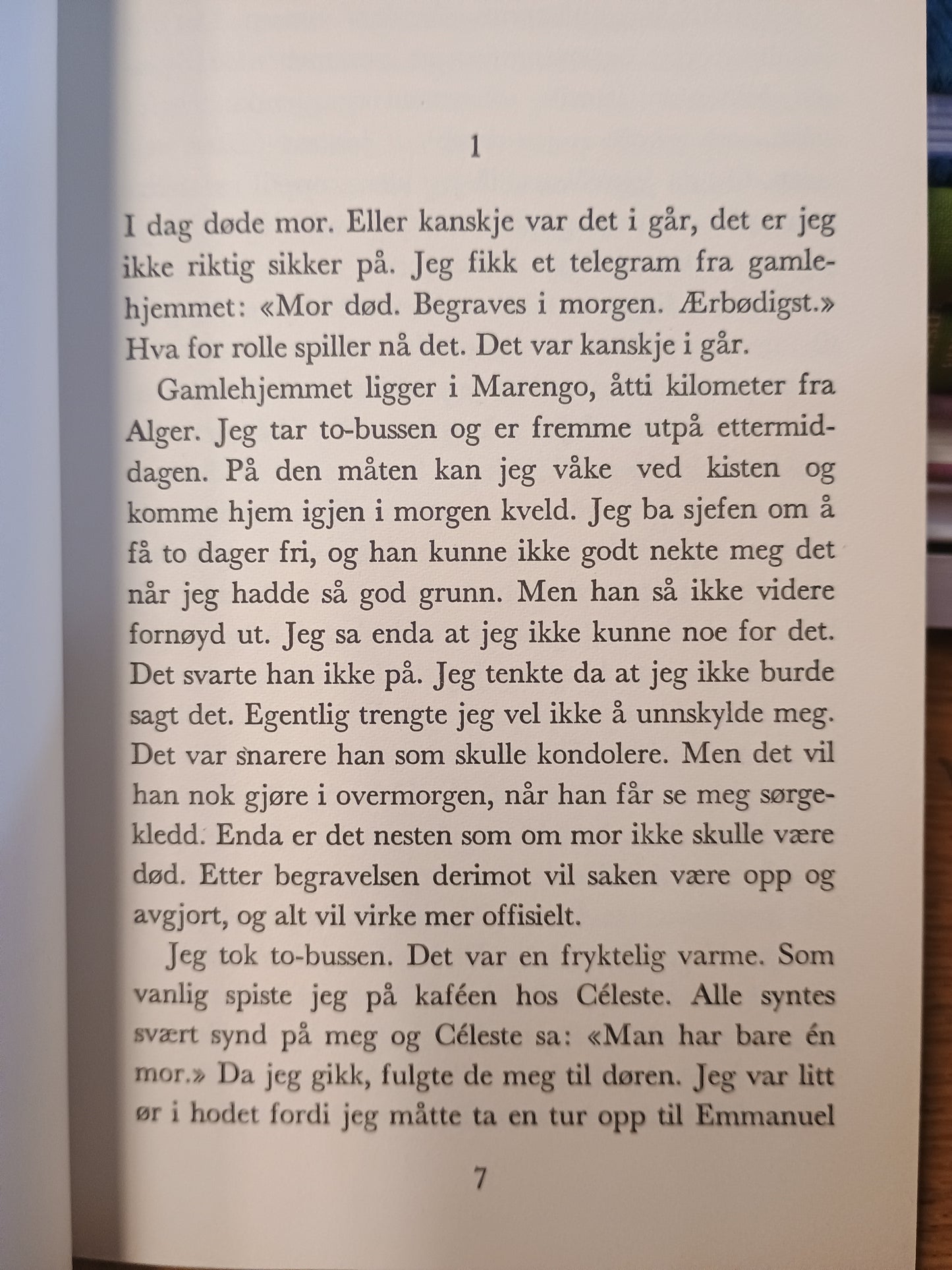 Den fremmede, Albert Camus