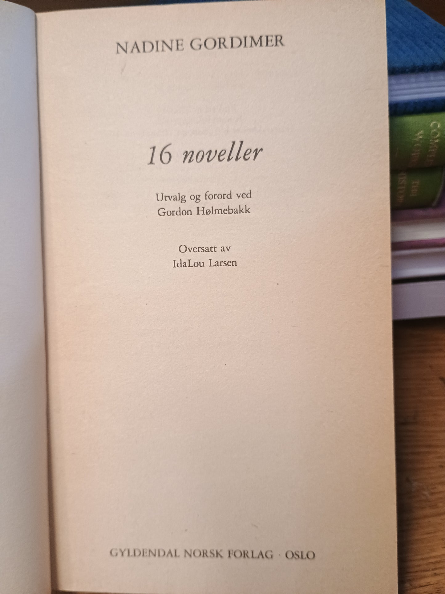 16 noveller, Nadine Gordimer