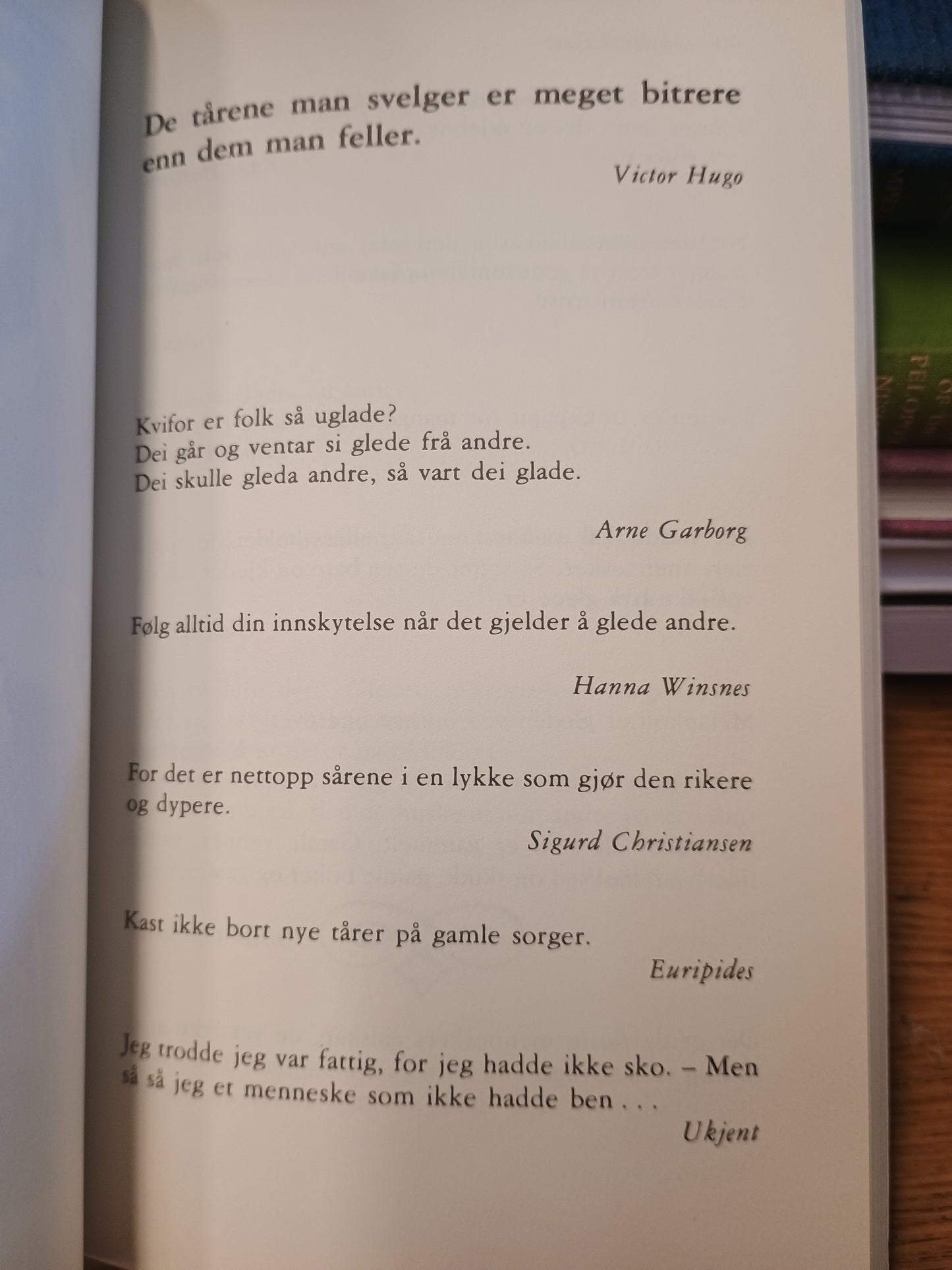 Godt sagt, Visdomsord - Ordspråk