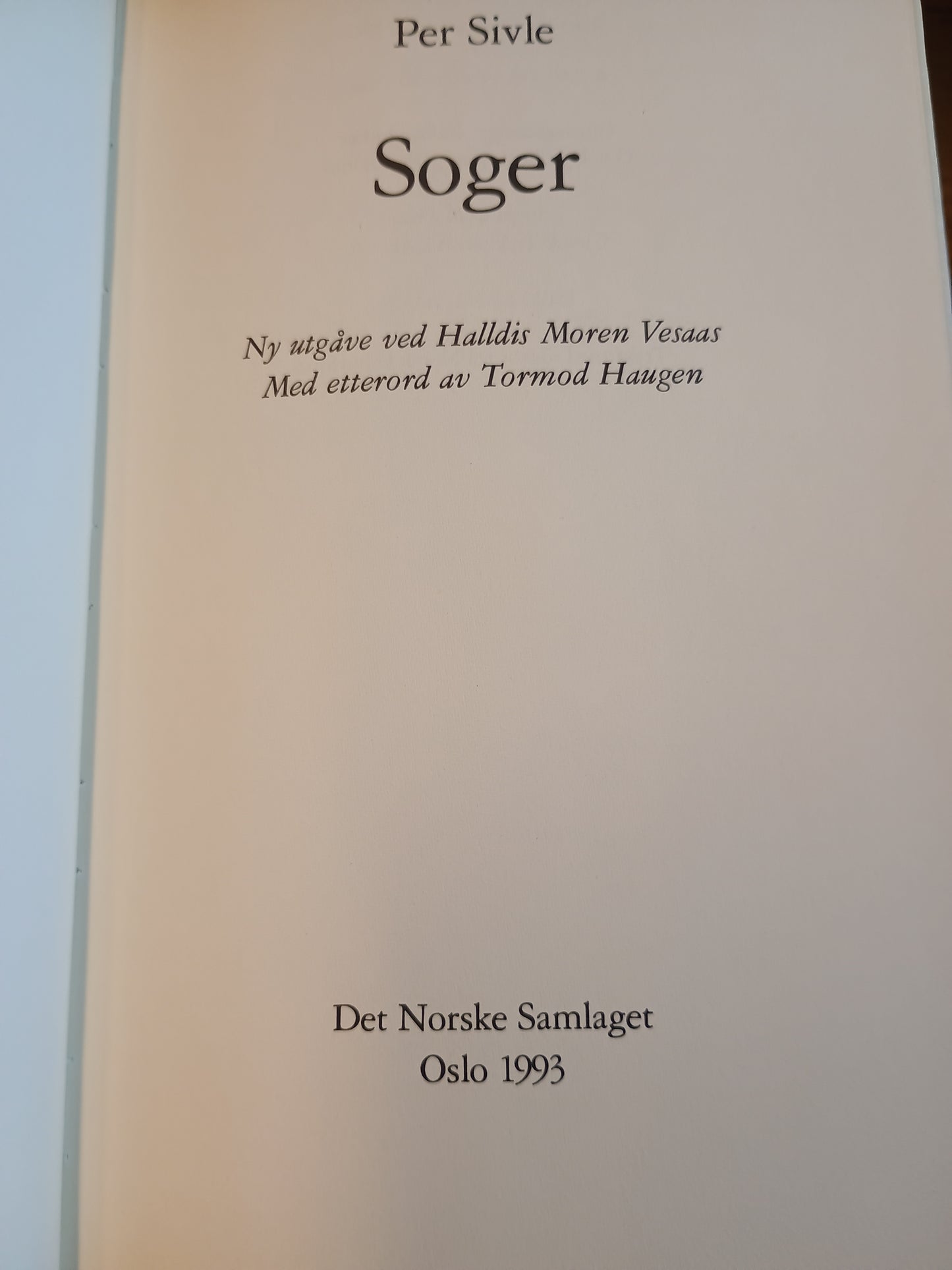 Soger, Per Sivle