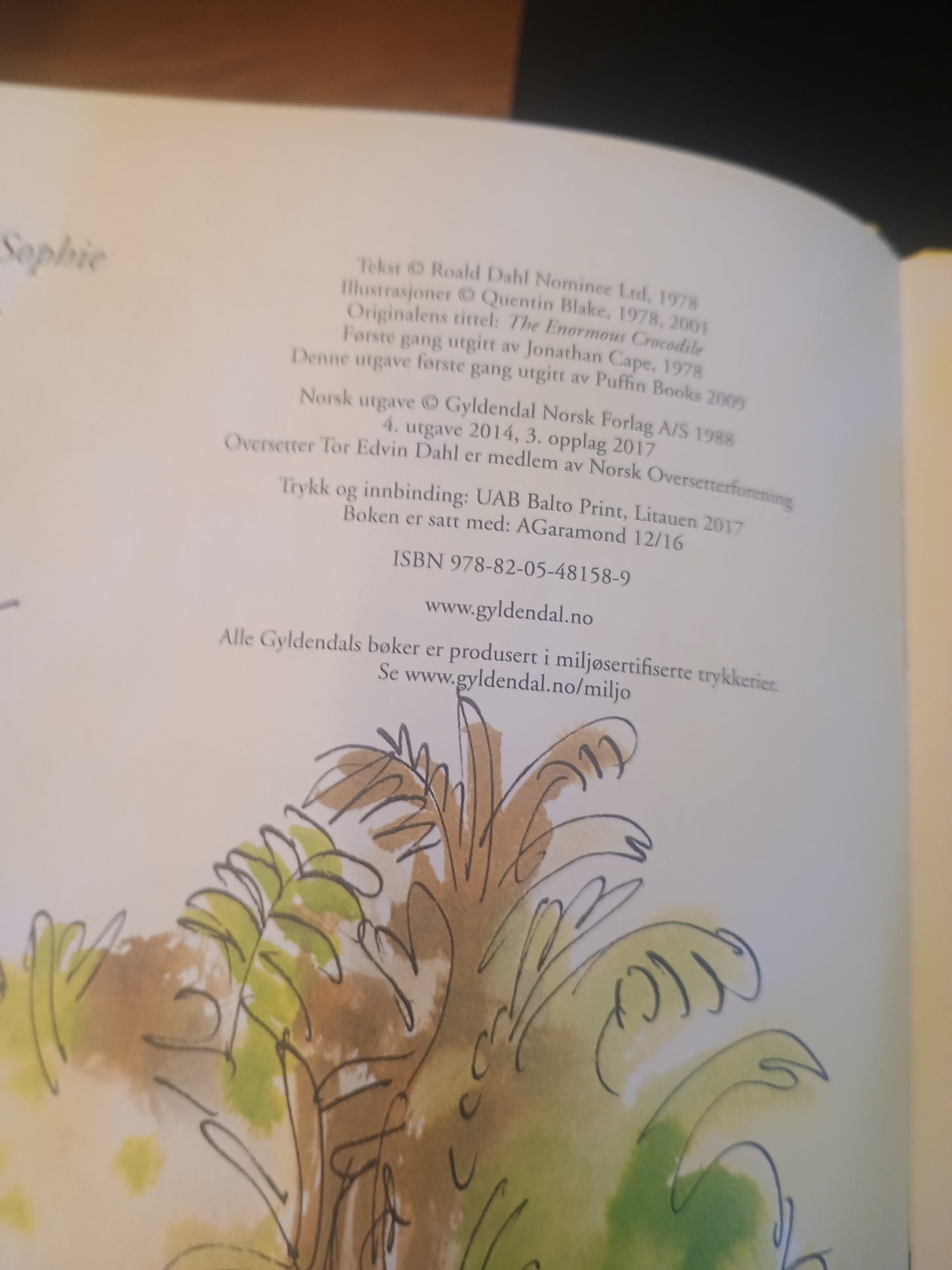 Den kjempestore krokodillen, Roald Dahl