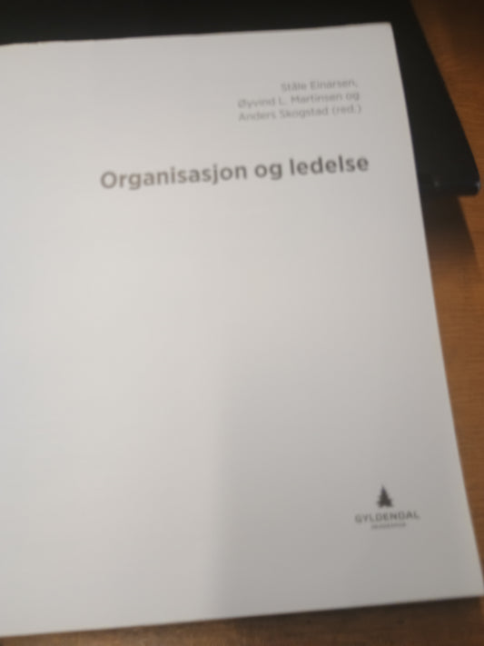 Organisasjon og ledelse, S. Einarsen, Ø. L. Martinsen, A. Skogstad