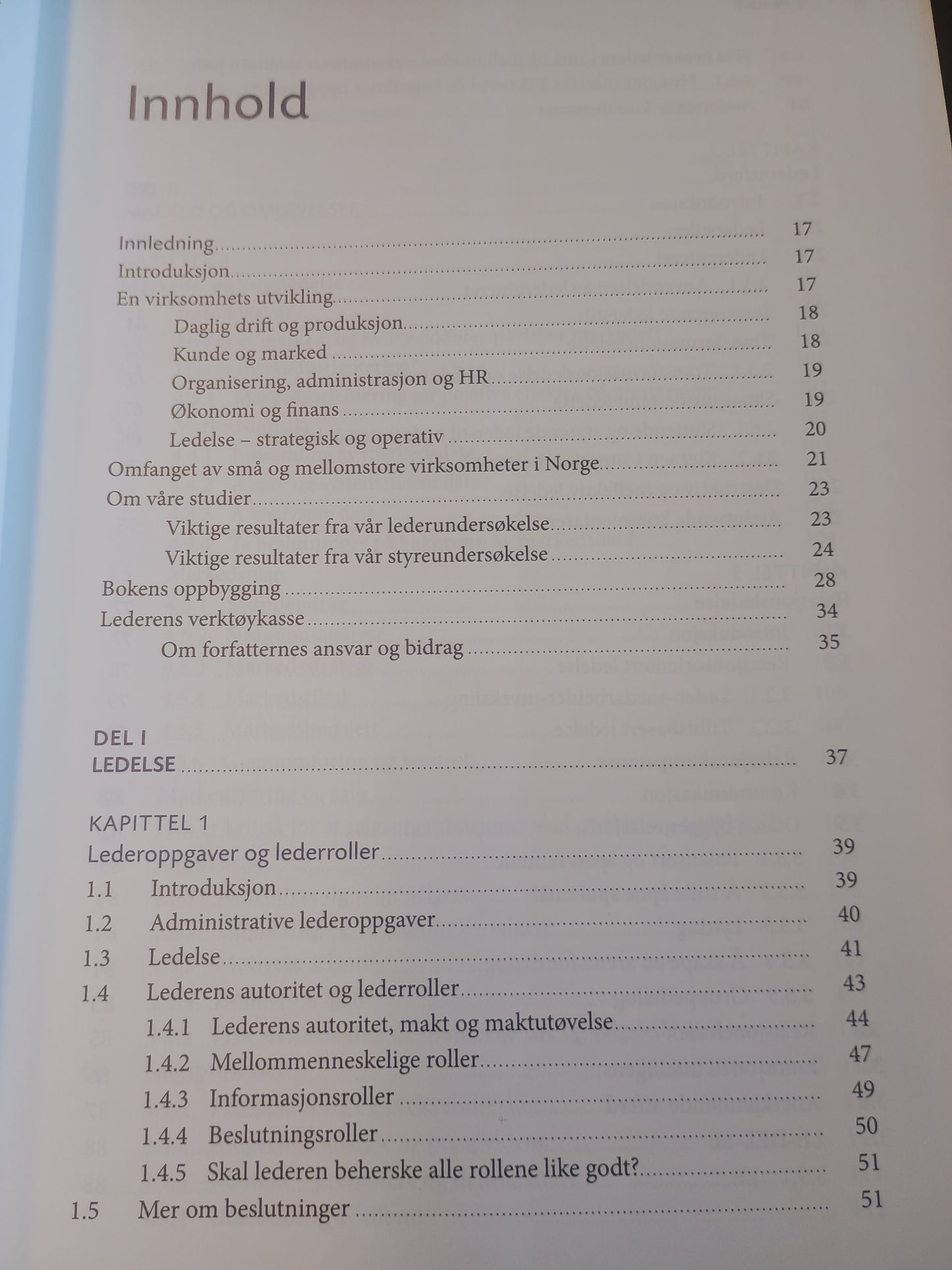 Ledelse i små og mellomstore virksomheter, M. Erichsen, F. Solberg, T. Stiklestad