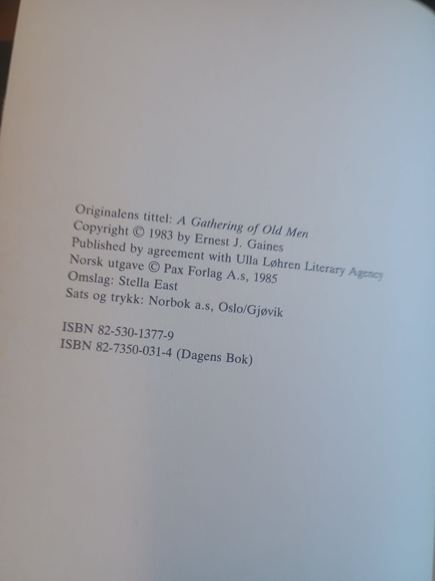 Det endelige oppgjøret, Ernest J. Gaines