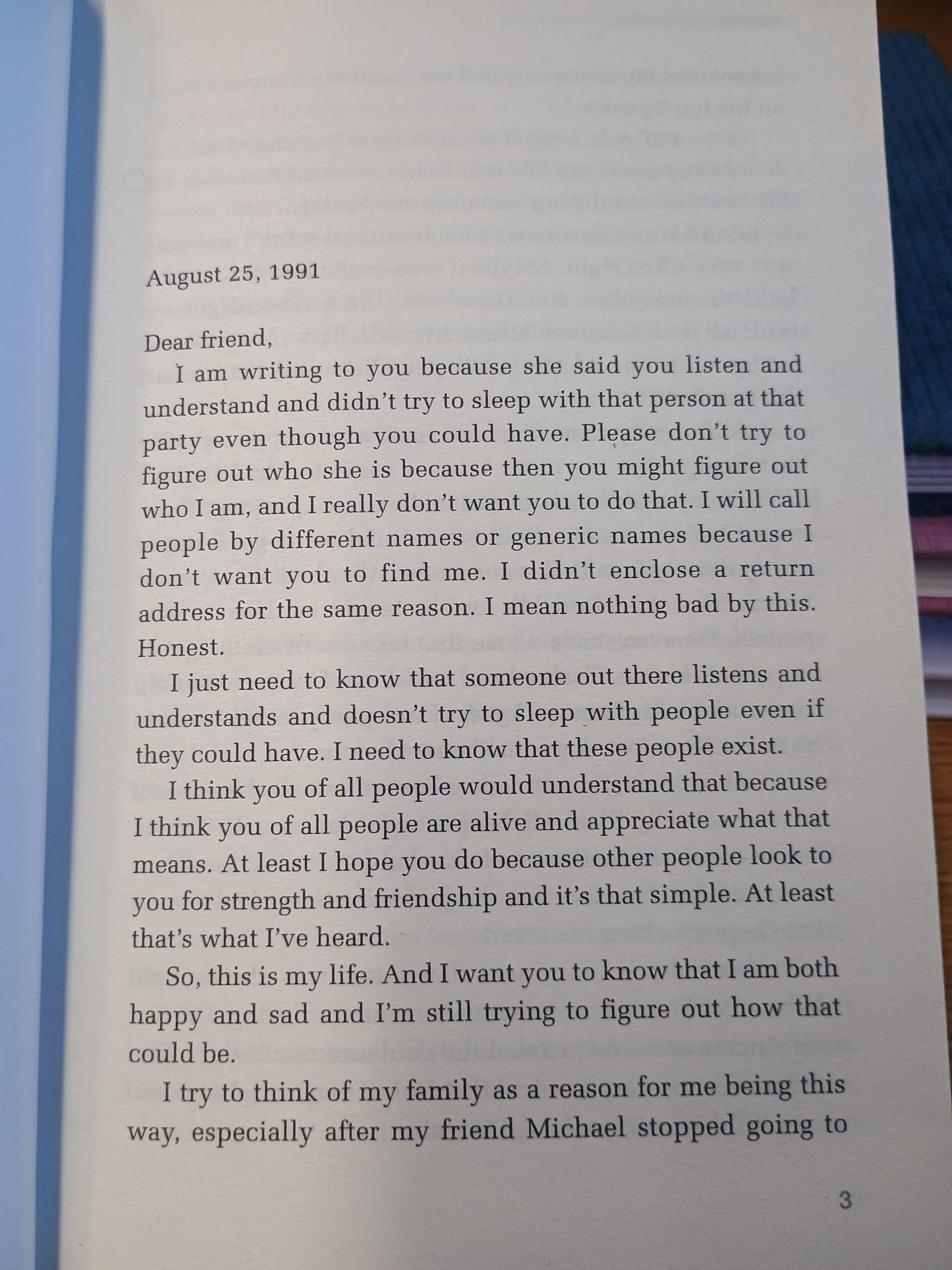 The perks of being a wallflower, Stephen Chbosky