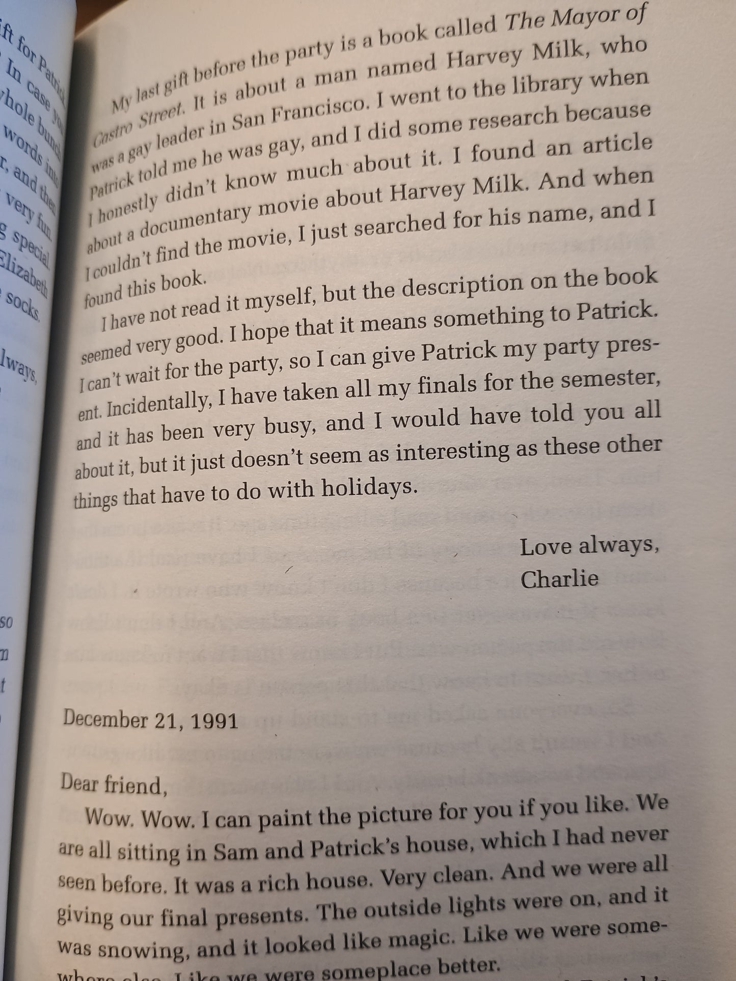 The perks of being a wallflower, Stephen Chbosky