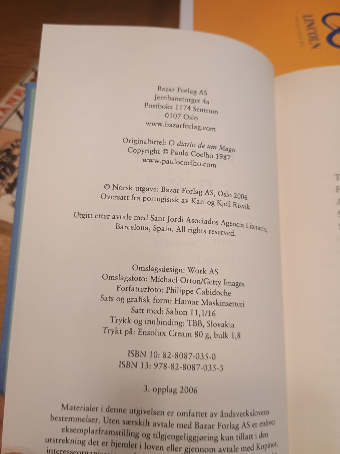 Pilegrimsreisen, Paulo Coelho
