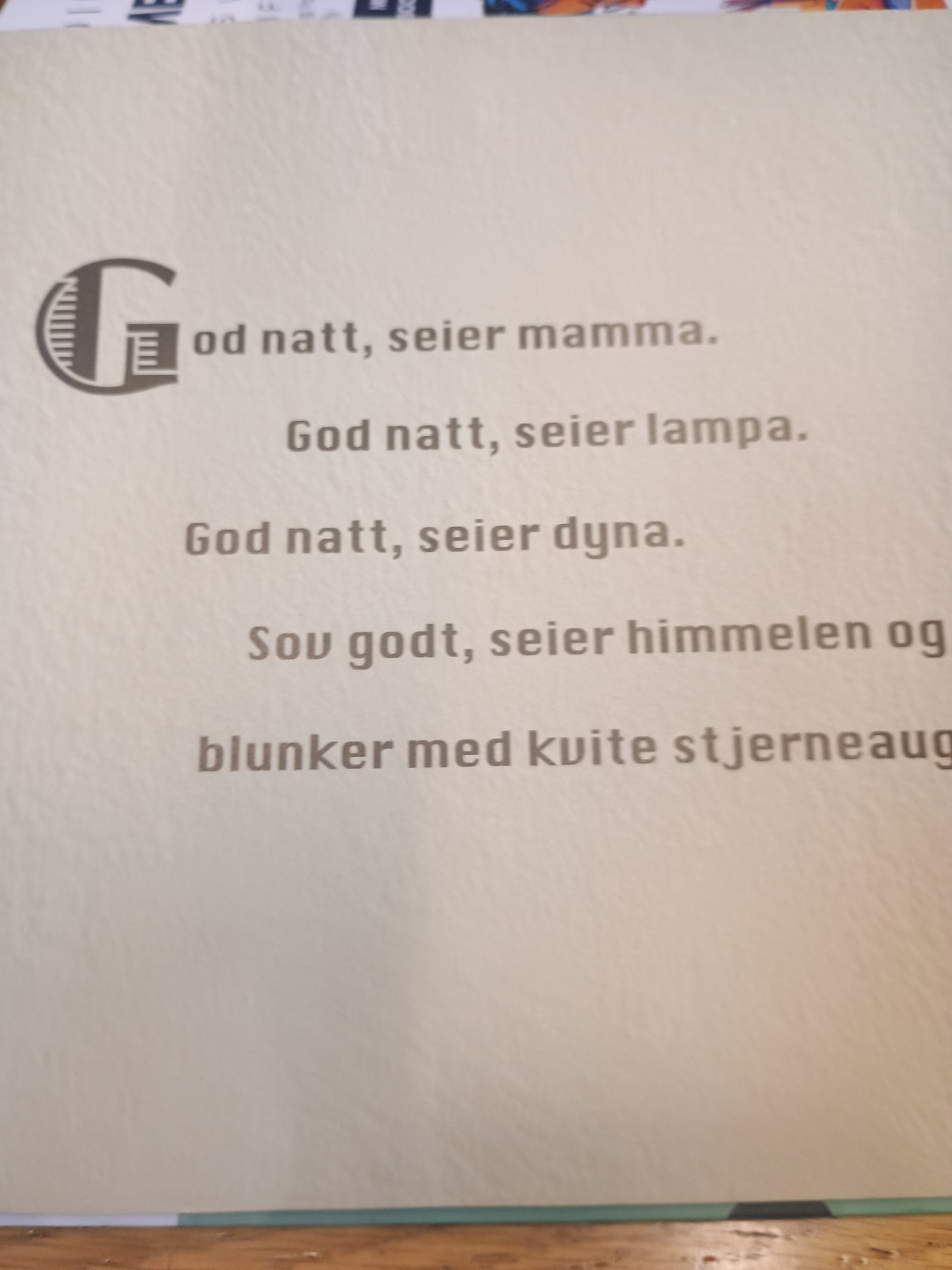 God natt, Ingelinn Strømme Sivertsen og Vegard Markhus