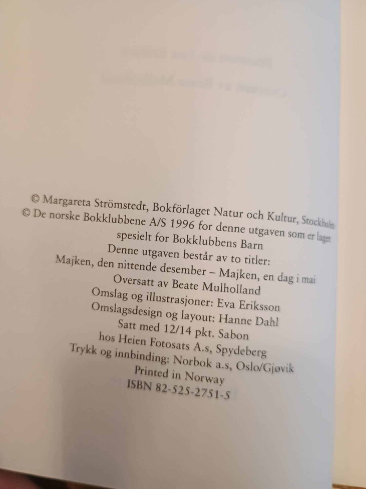 Majken, Margareta Strömstedt