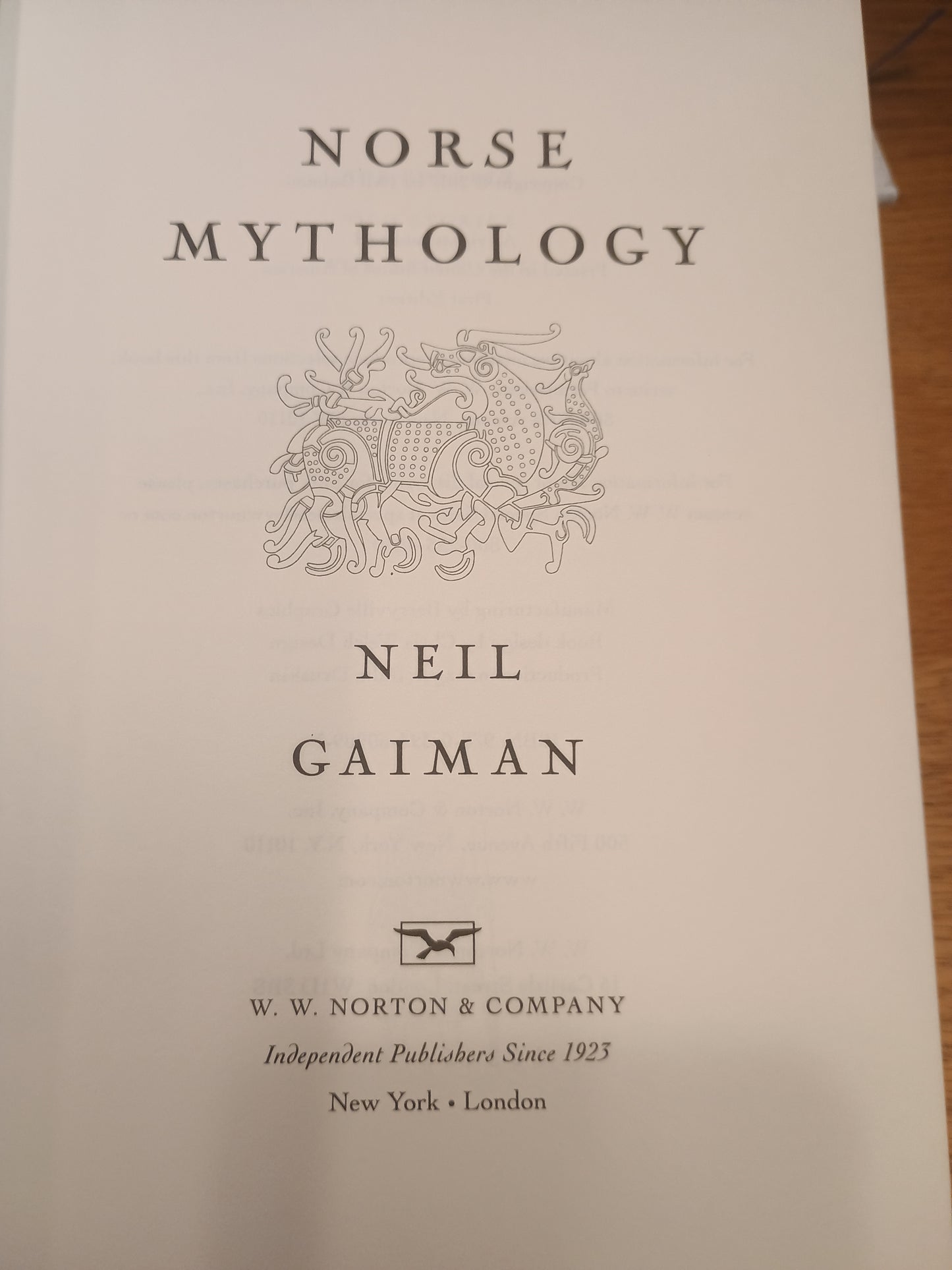 Norse Mythology, Neil Gaiman