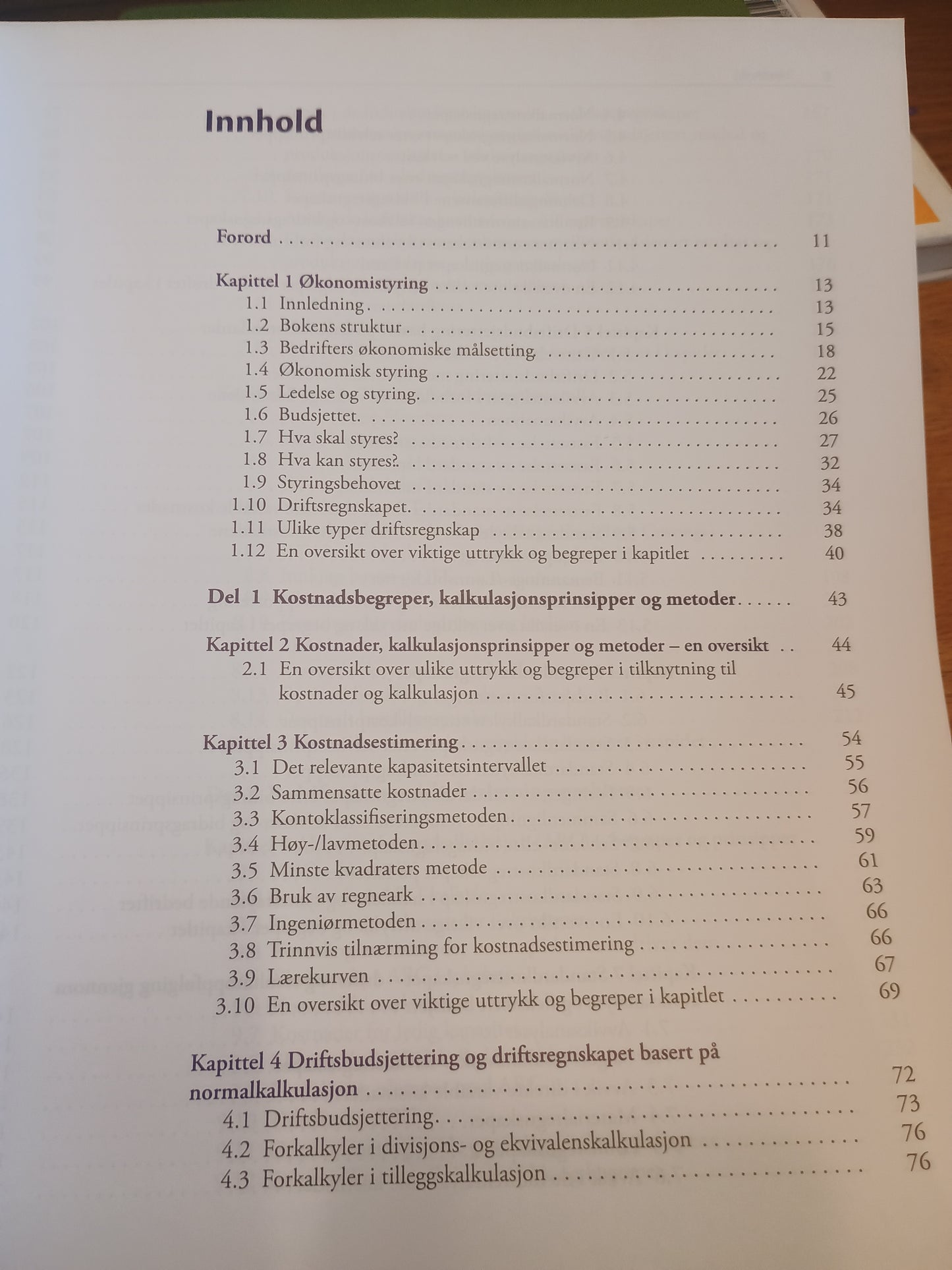 Økonomistyring 2, Driftsregnskap og budsjettering, K. G. Hoff, M. Helbæk, T. Bjørnenak