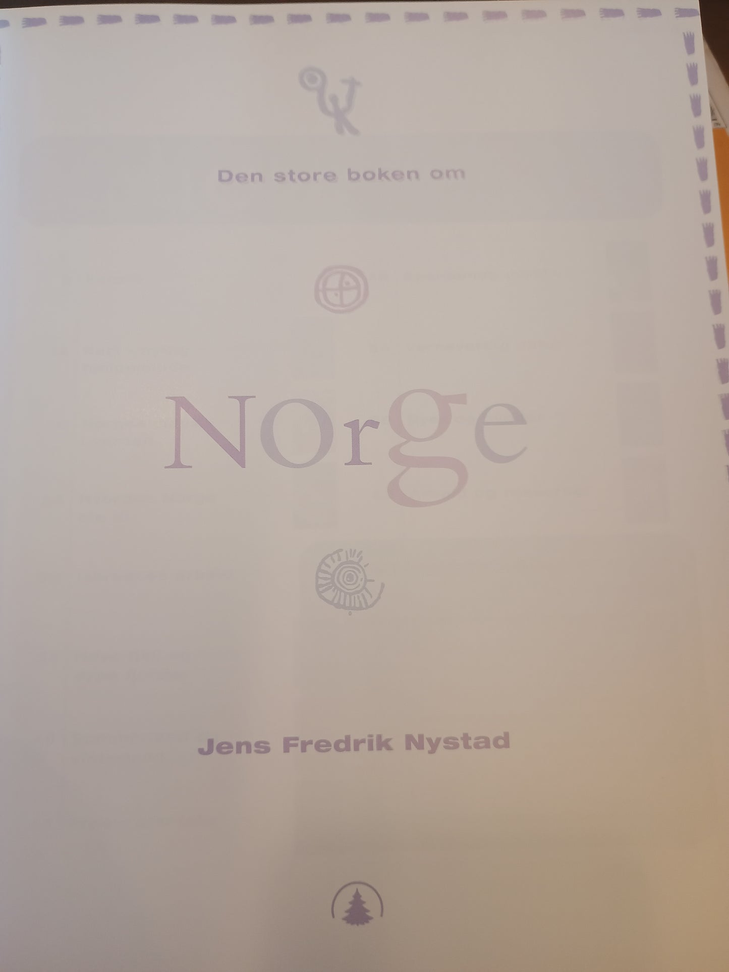 Den store boken om Norge, Jens Fredrik Nystad