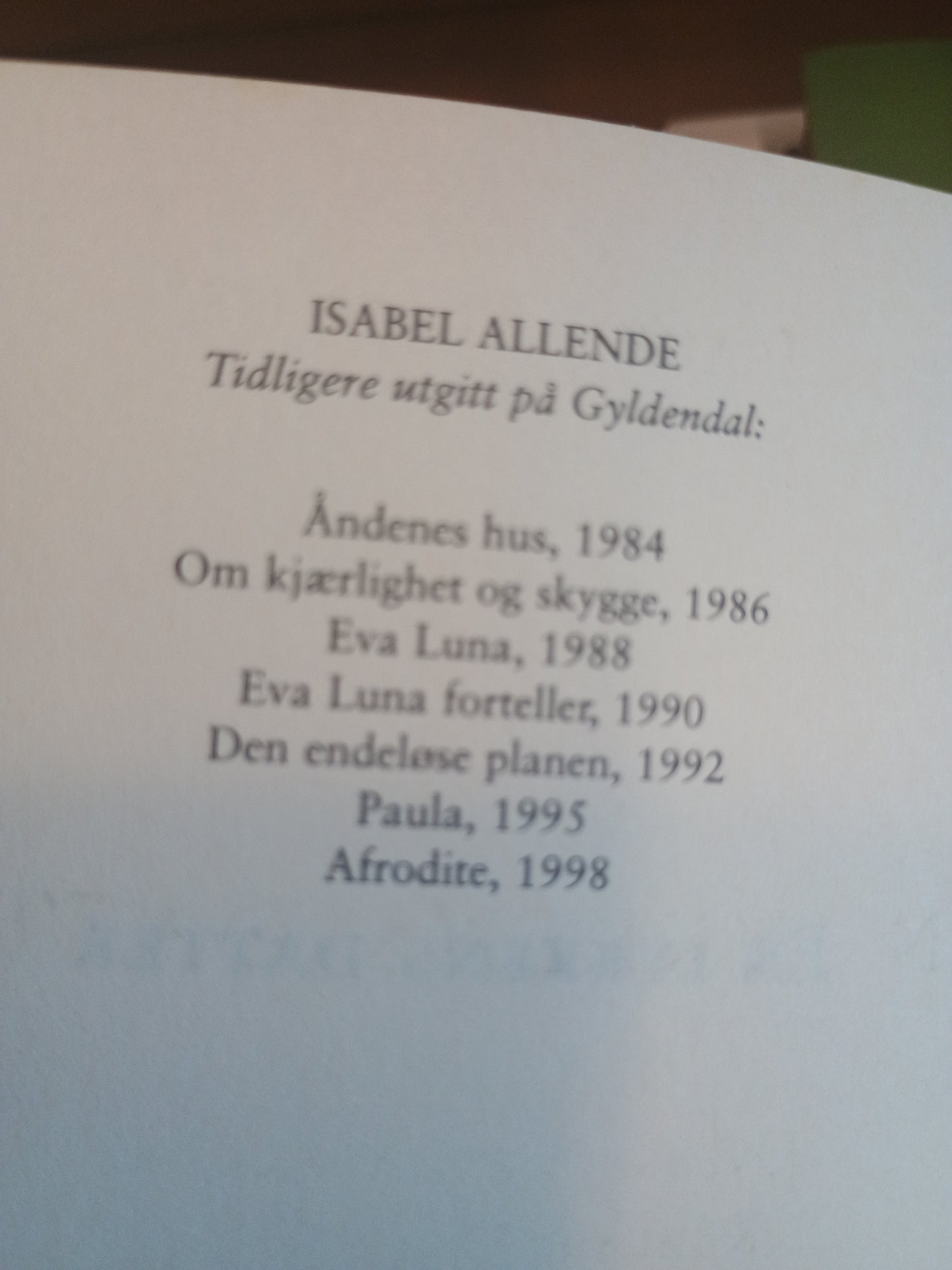 En lykkens datter, Isabel Allende