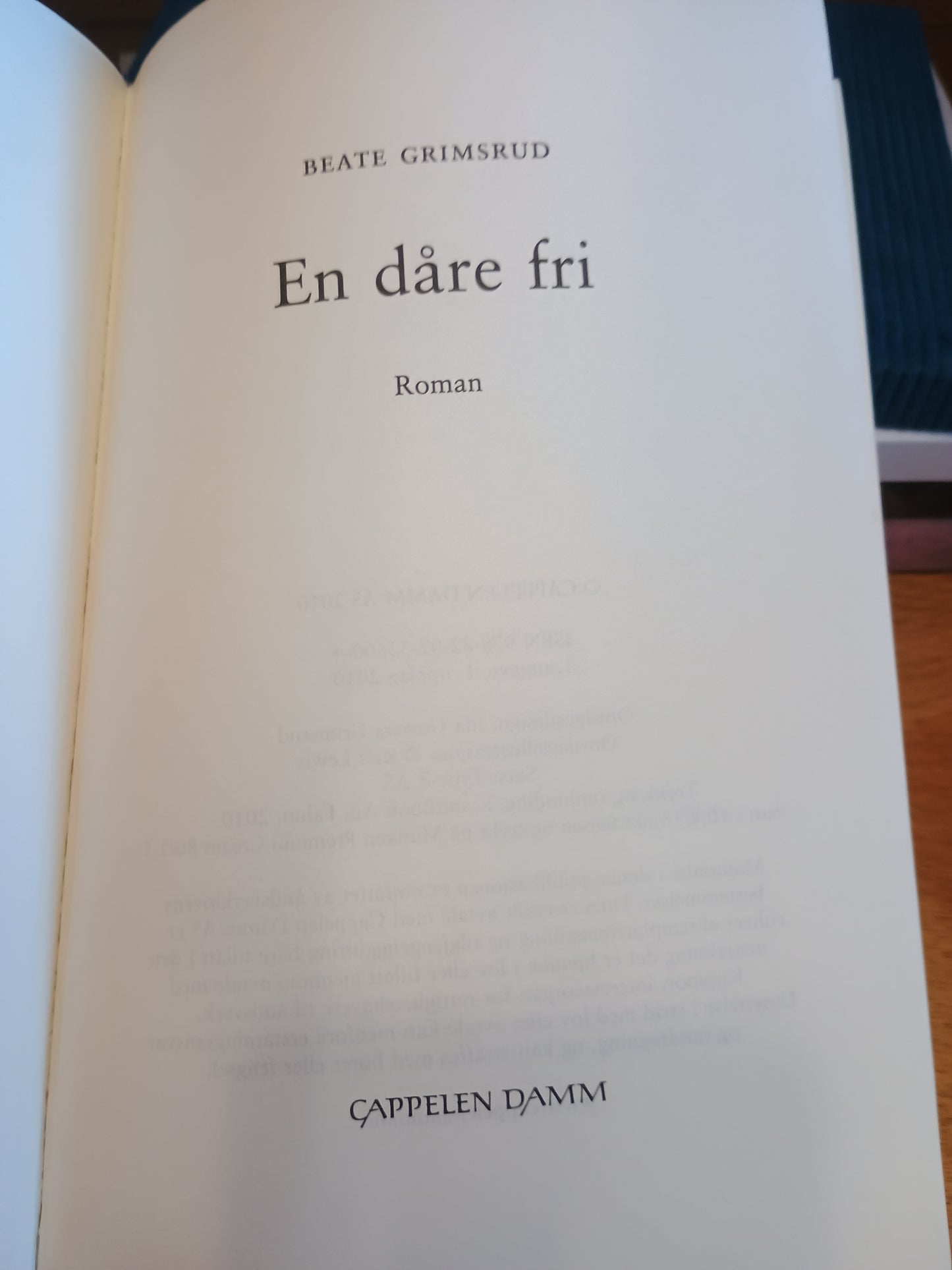 En dåre fri, Beate Grimsrud
