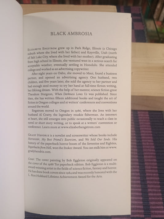 Black Ambrosia, Elizabeth Engstrom