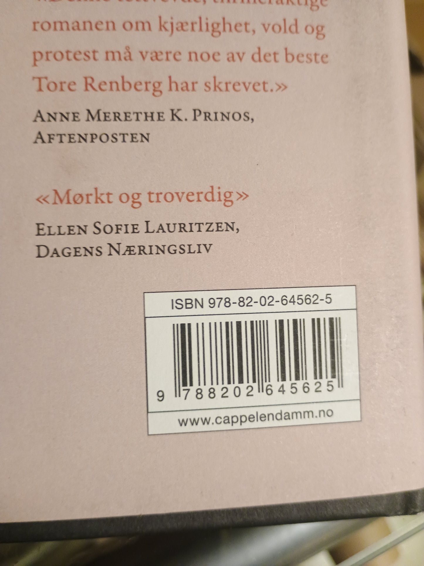 Tollak til Ingeborg, Tore Renberg