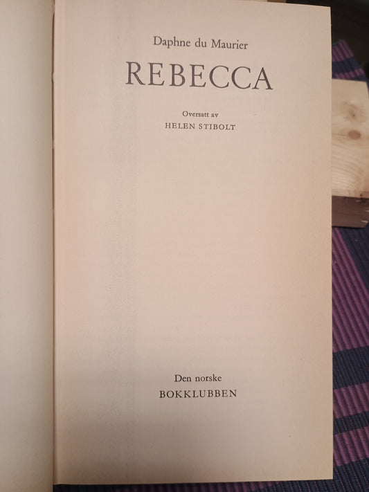 Rebecca. Daphne du Maurier