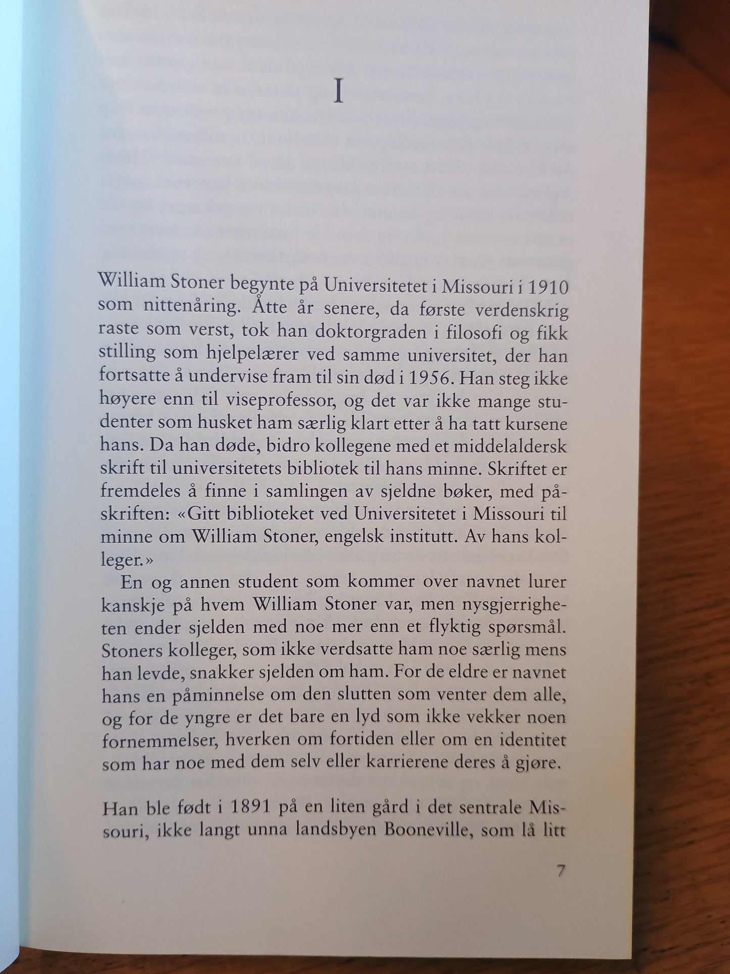 Stoner, John Williams
