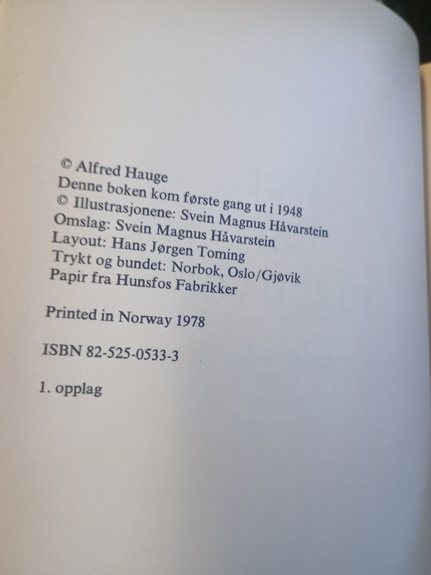 Året har ingen vår, Alfred Hauge