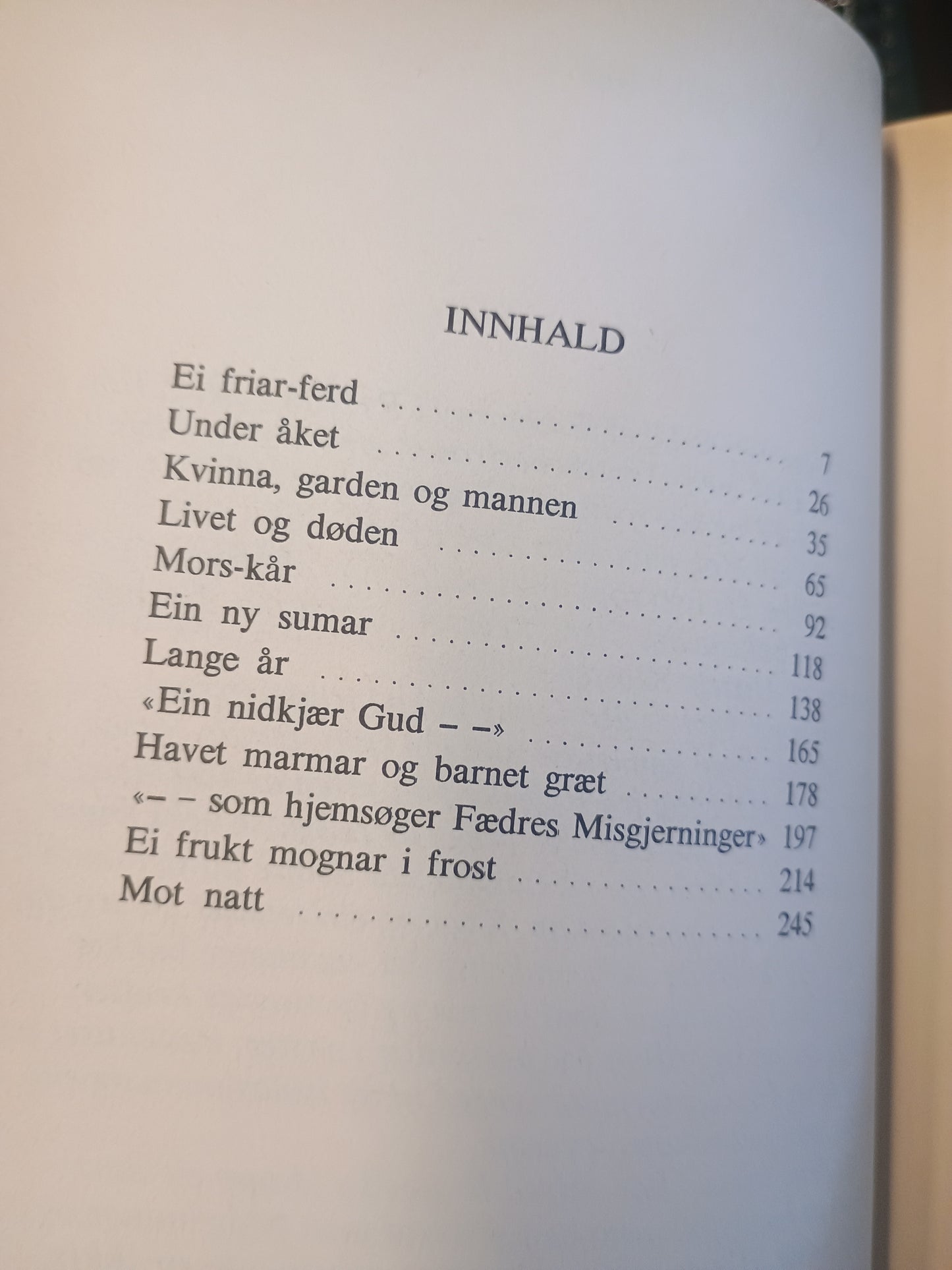 Året har ingen vår, Alfred Hauge
