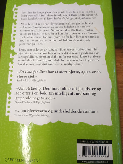 En liste for livet, Lori Nelson Spielman