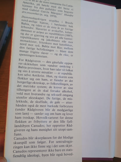 Dommedagskrigen, Mario Vargas Llosa