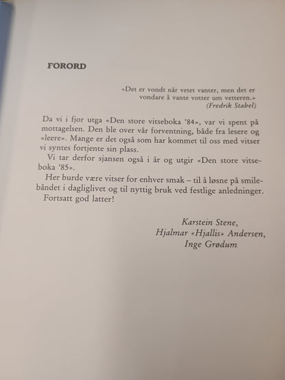 Den store Vitseboka 85, K. Stene, Hjallis, I. Grødum