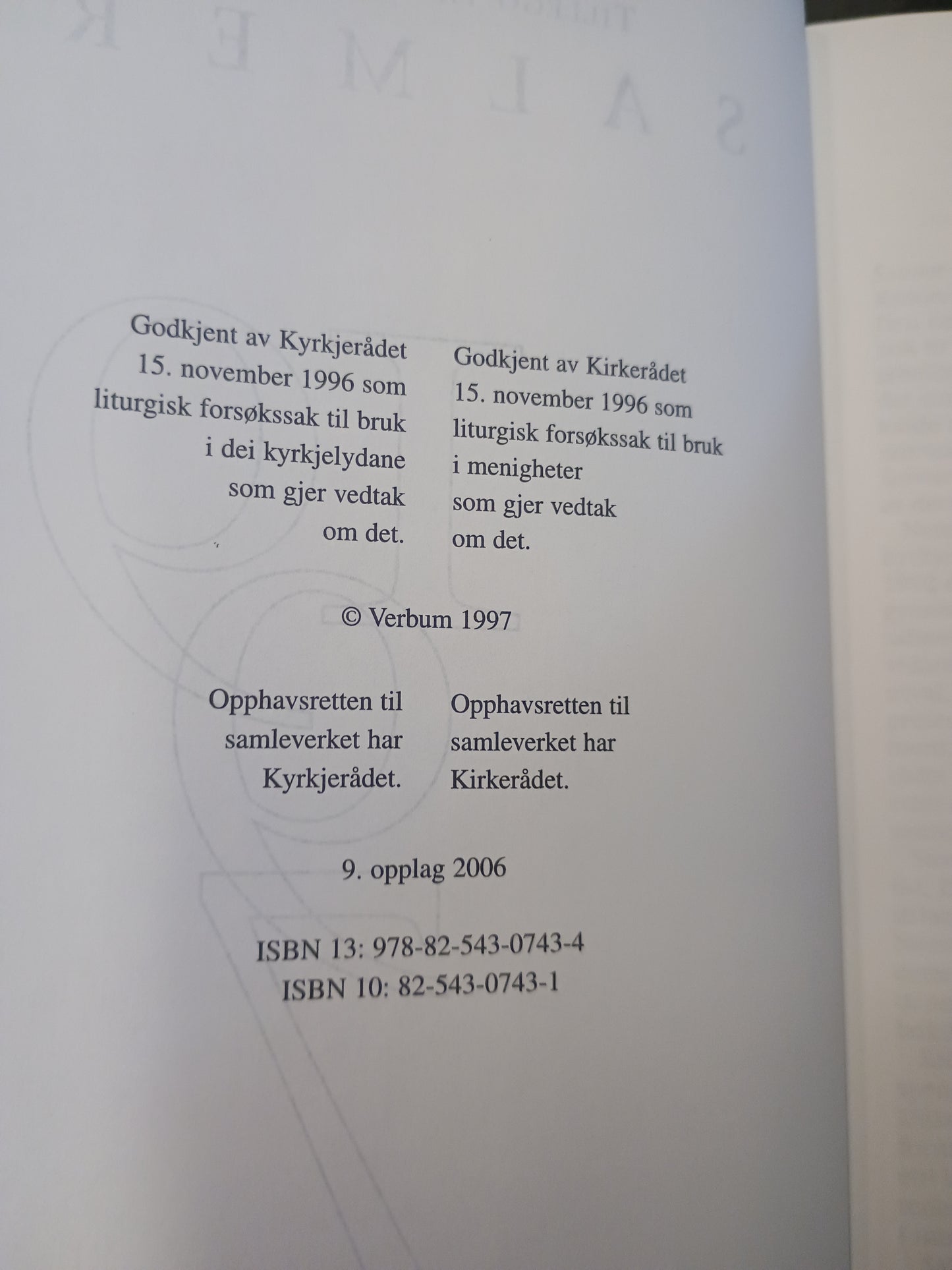 Salmer 1997