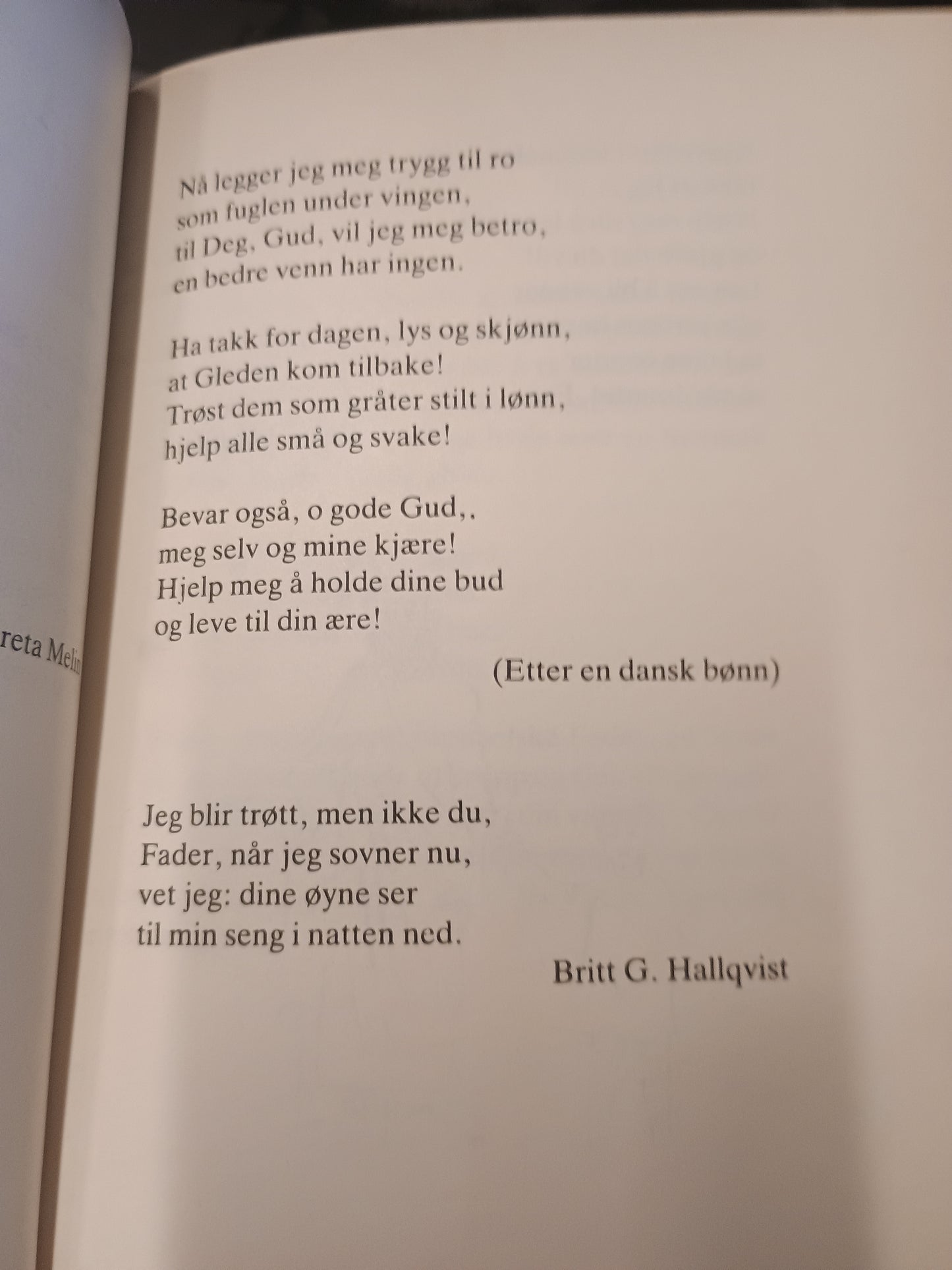 Victorias bønnebok, Dronning Silvia og Hans Åkerhielm